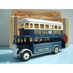 Lledo Promo Model AEC Regent D/D Bus Ryde Rail Festival Isle of Wight 1986 Gold Letter Version