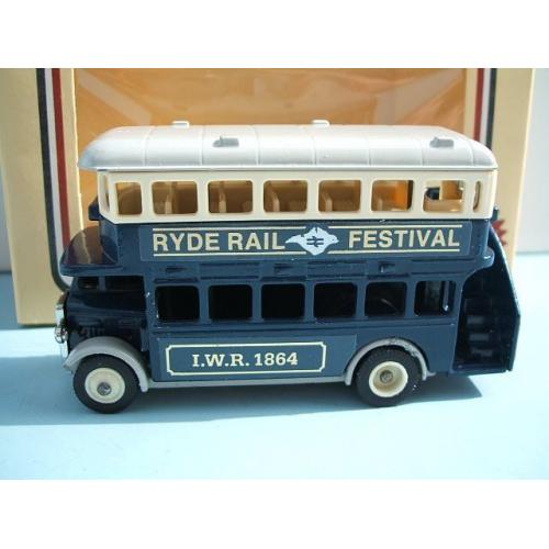 Lledo Promo Model AEC Regent D/D Bus Ryde Rail Festival Isle of Wight 1986 Gold Letter Version