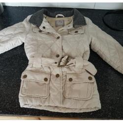 Toddler girls next padded coat
