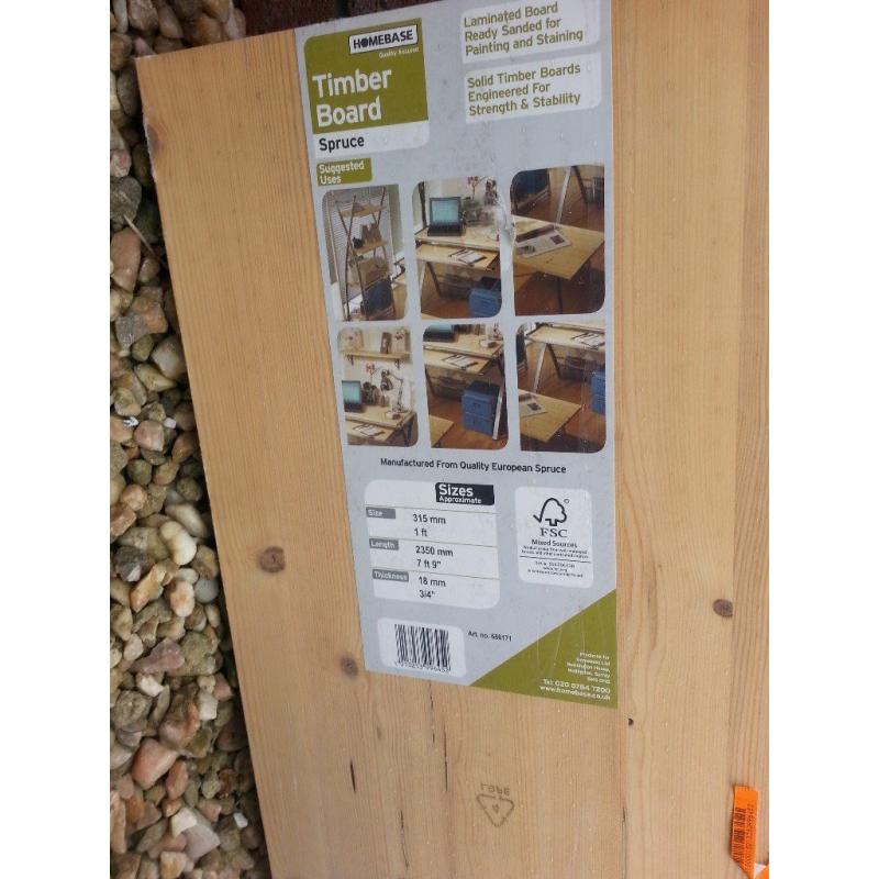 Spruce timber board - brand new