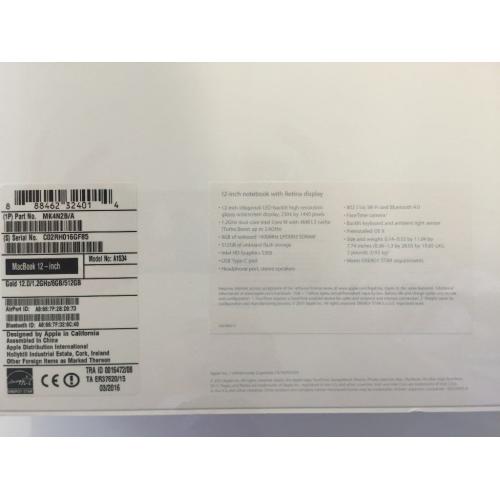 Apple MacBook 12" Retina Display Laptop - (April,2015) Sealed box with 1yr Apple Warranty