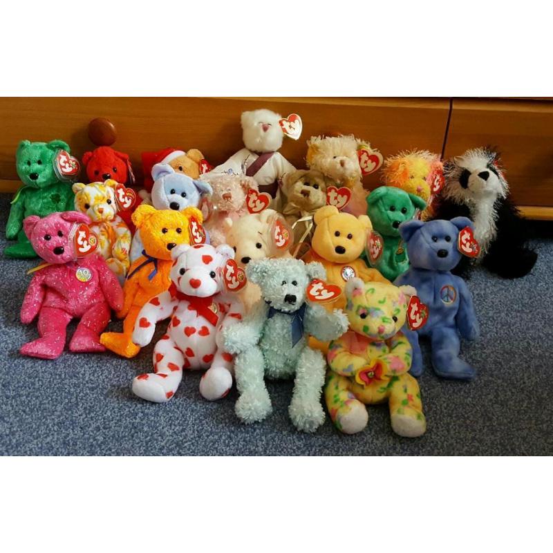 Great Collection of 20 Ty Beanie Baby Bears