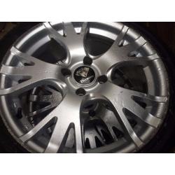 four 17" Diamond alloy wheels