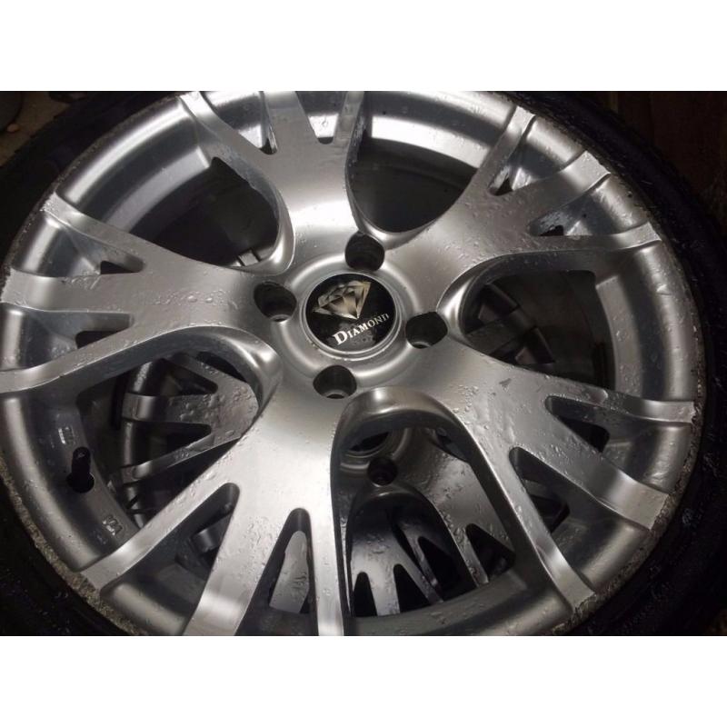 four 17" Diamond alloy wheels