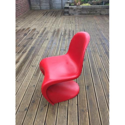 Red retro chairs