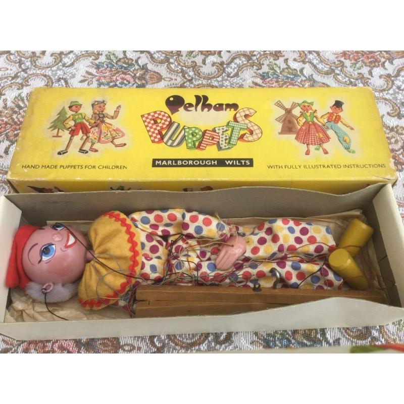 Pelhams Puppet Clown in original box