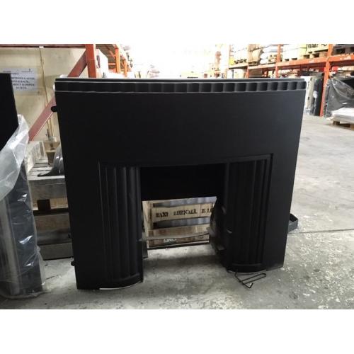 Art Deco cast iron fireplace