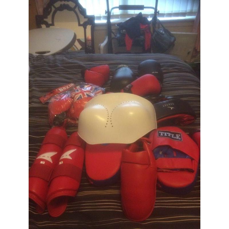 Load of boxing equipment for sale