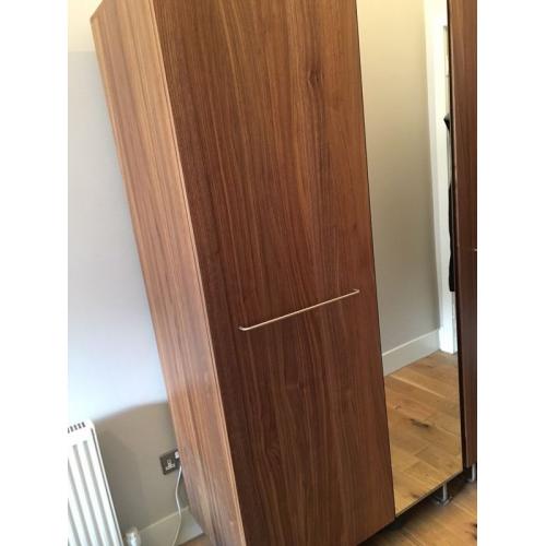 Habitat Rowan Wardrobe / Chest of Drawers / Bedside Table Walnut Veneer