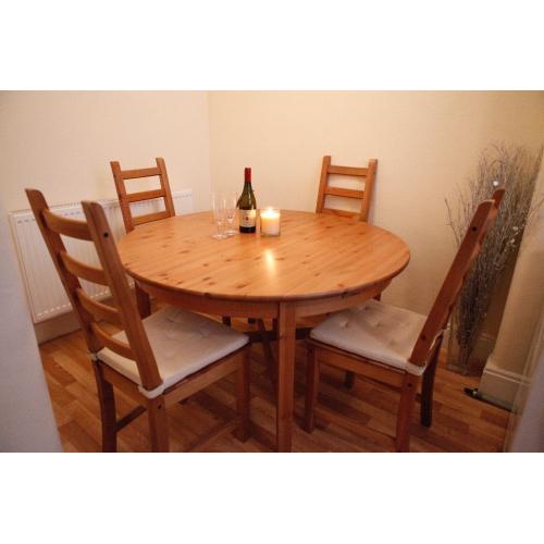 DINING TABLE AND CHAIRS