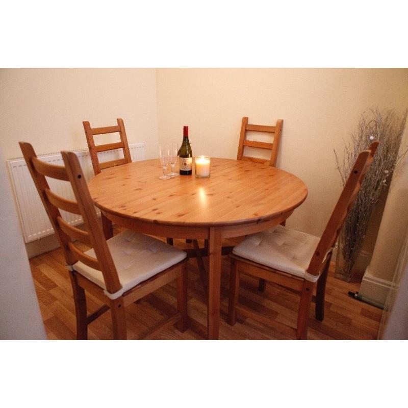 DINING TABLE AND CHAIRS