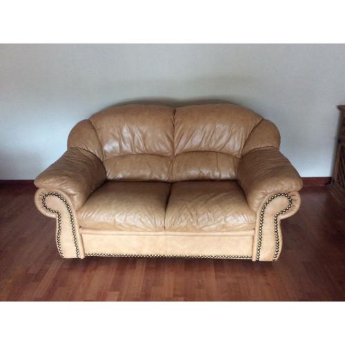 Three seater and two seater leather sofa for sale