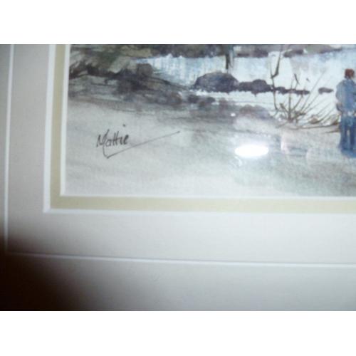 Original Watercolour painting of Audley's Castle, Strangford Co Down.