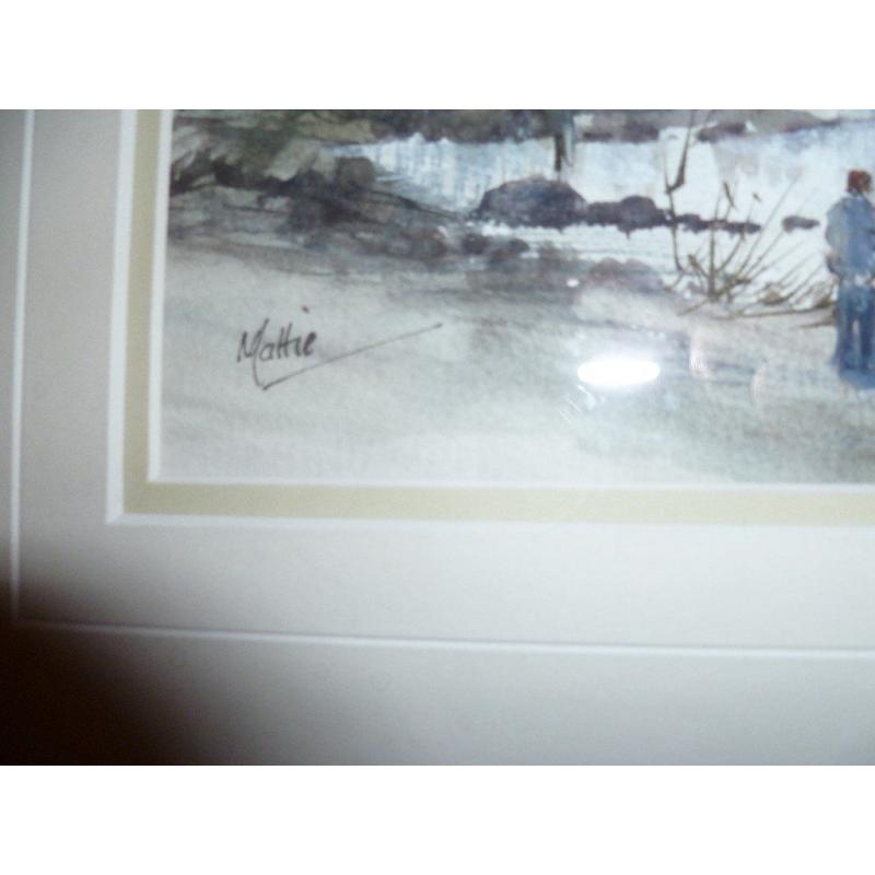 Original Watercolour painting of Audley's Castle, Strangford Co Down.
