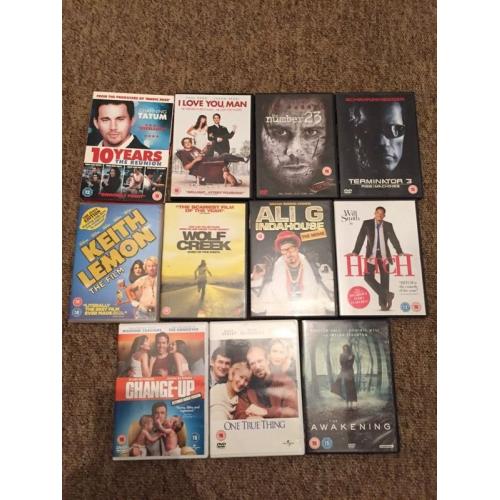Selection of 11 Dvds