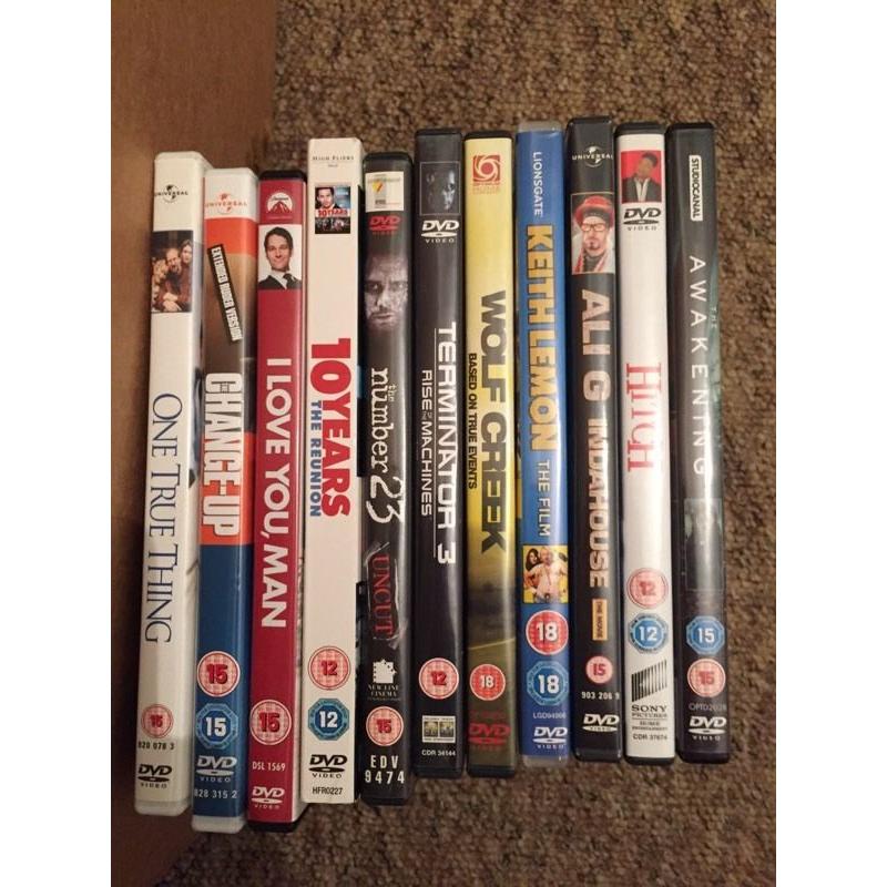 Selection of 11 Dvds
