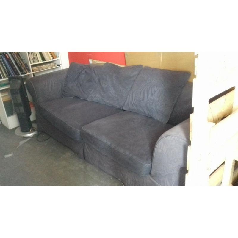 FREE Blue 3 Seater Sofa! Pefect for a sunny garden. FREE FREE FREE!!!