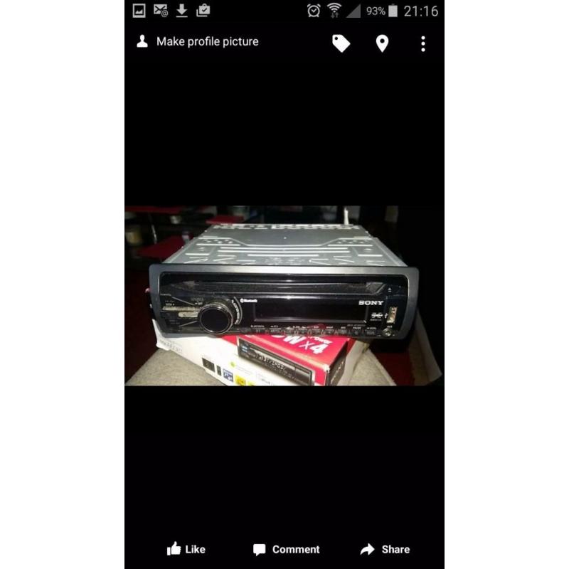 SONY X PLOD CD PLAYER WITH BLUETOOTH