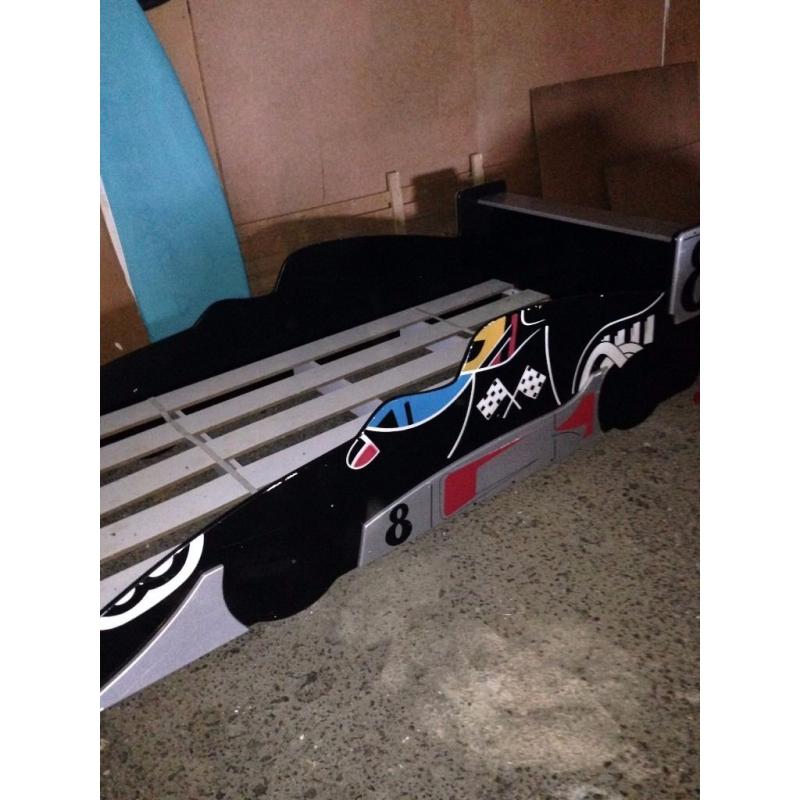 Kids car bed no mattress
