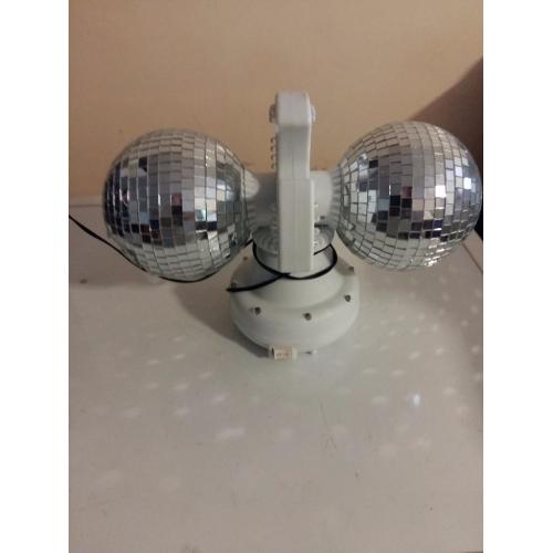 Twin rotating led disco ball