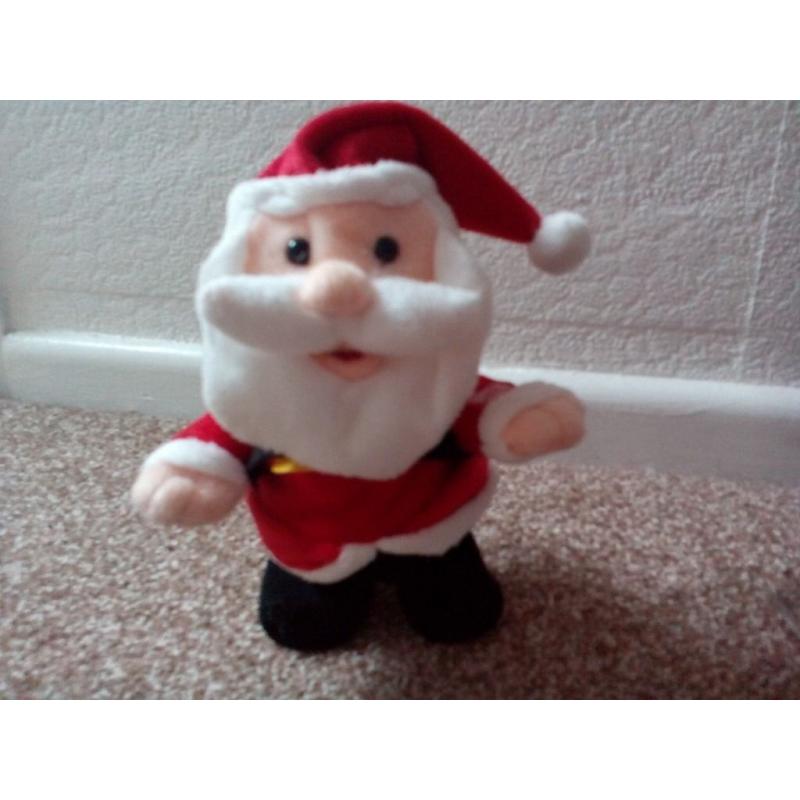 Singing and walking Santa toy. New no label