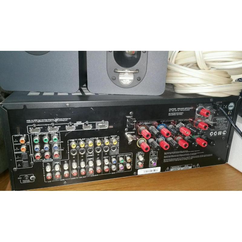 Onkyo tx-sr606 and 5.1 Q Acoustics speaker package + extras