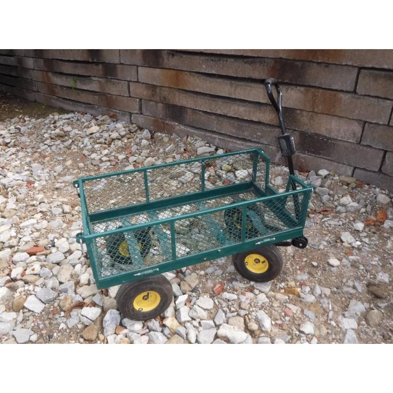Trolley 4 wheeled with sides