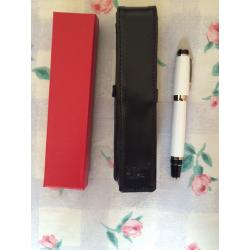 Mont Blanc pen with leather case