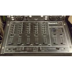 Numark CDN36 dual cd player, Numark DM1720SE and Citronic flight case
