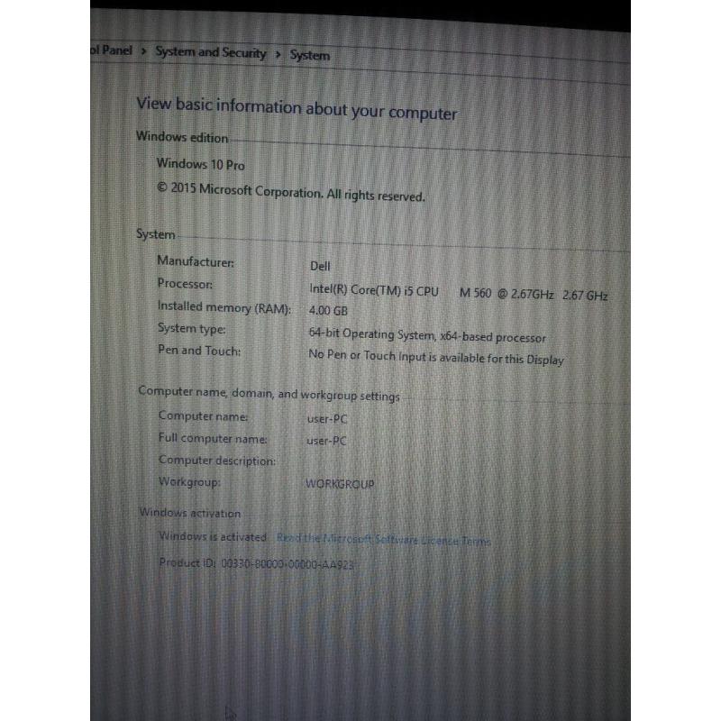 Dell Laptop E6410 Intel I5 4gb Ram 250gb HD