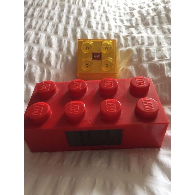 Lego alarm clock and night light