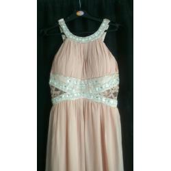 Blush pink maxi dress