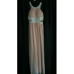 Blush pink maxi dress