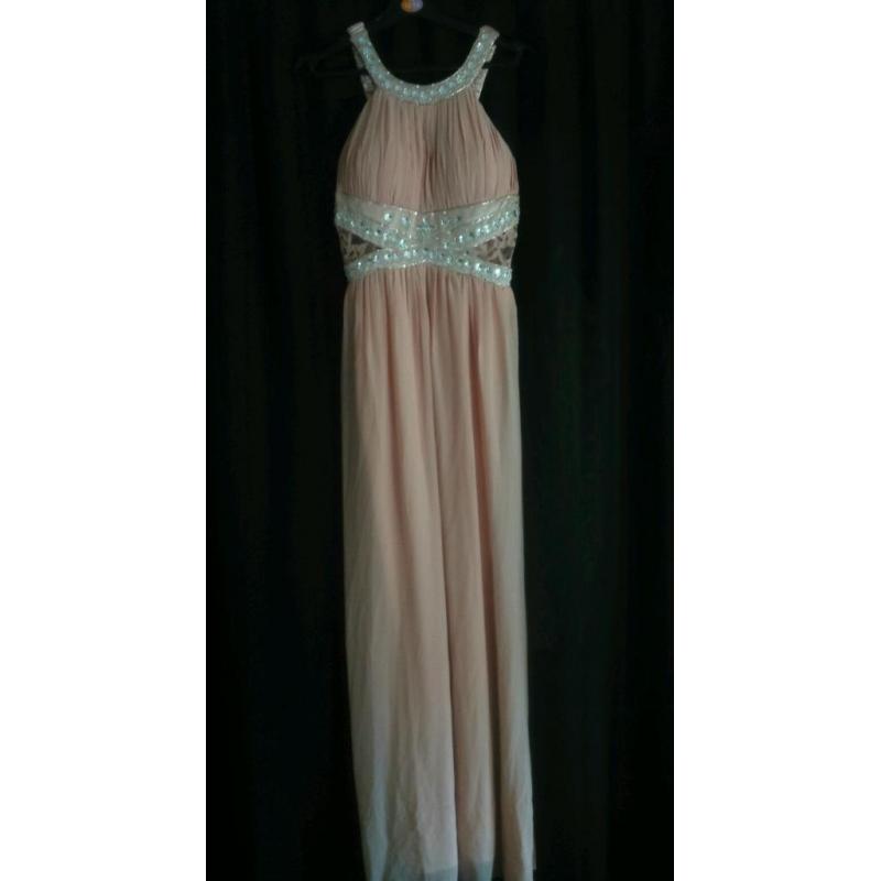 Blush pink maxi dress