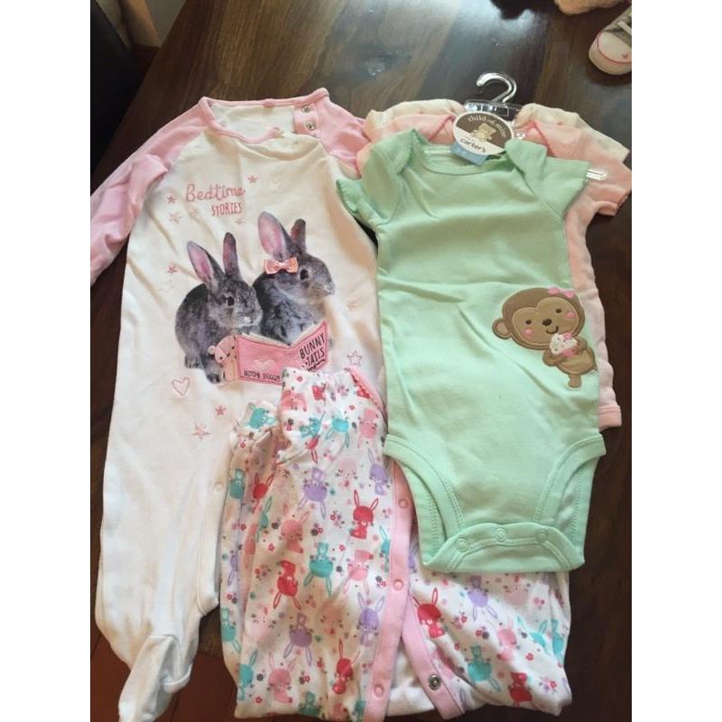 Bundle of baby girl clothes age 3-6 months