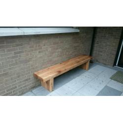 Oak Sleeper bench railway sleeper garden furniture seat bench sleepers Loughview Joinery