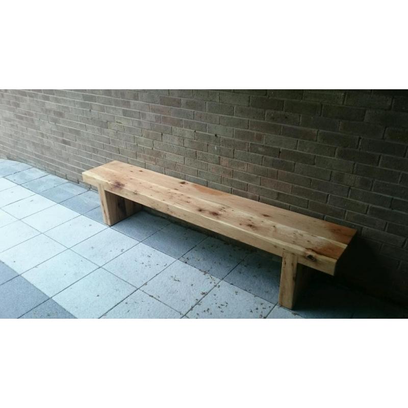 Oak Sleeper bench railway sleeper garden furniture seat bench sleepers Loughview Joinery