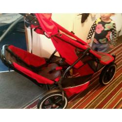 Phil teds double pram
