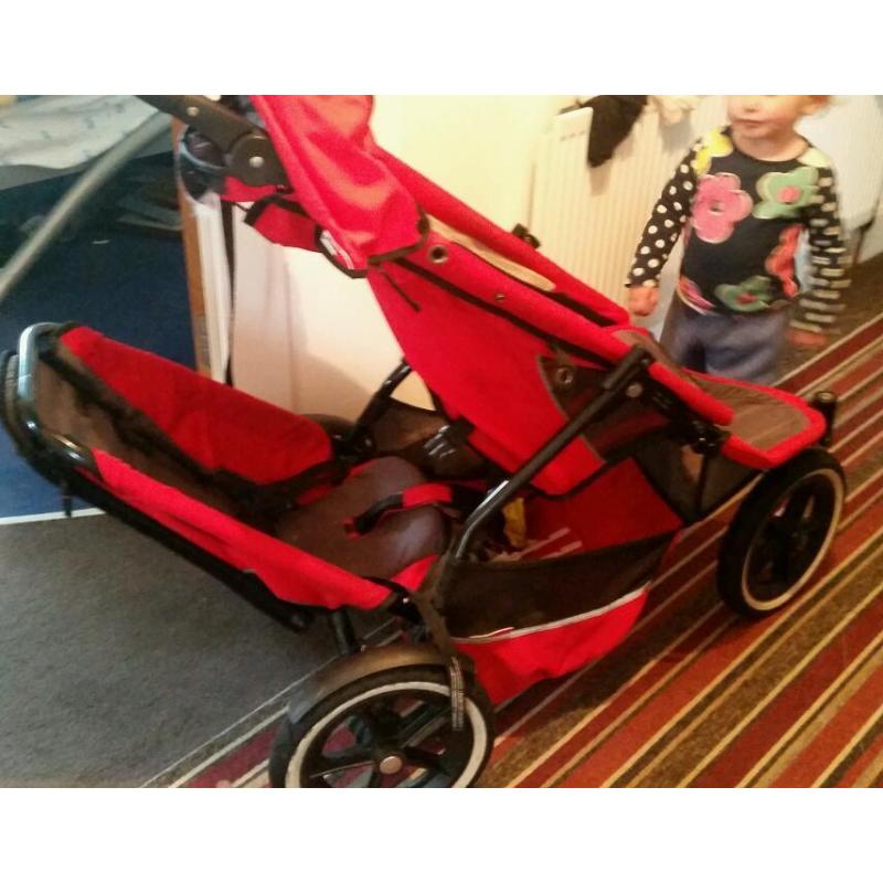 Phil teds double pram