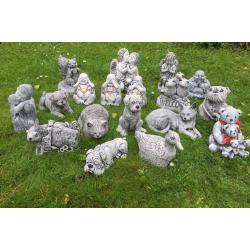 Solid stone garden ornaments