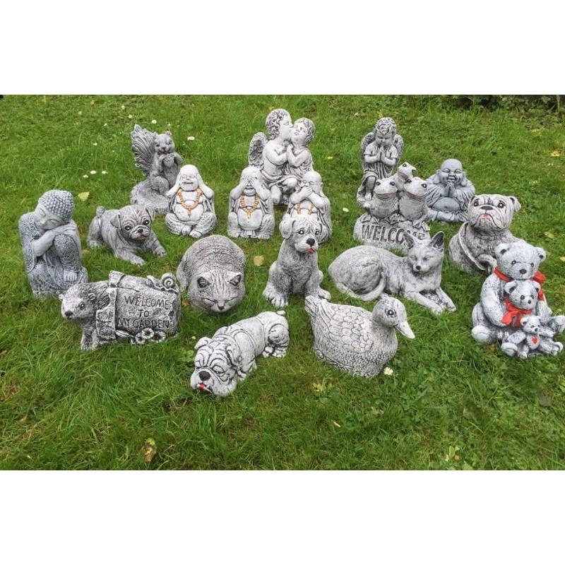 Solid stone garden ornaments