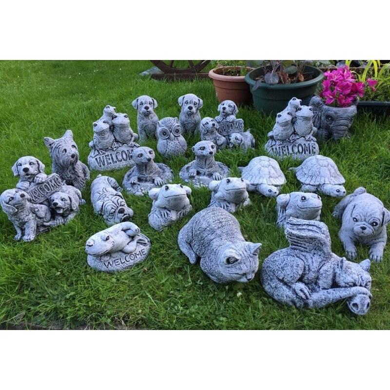 Solid stone garden ornaments
