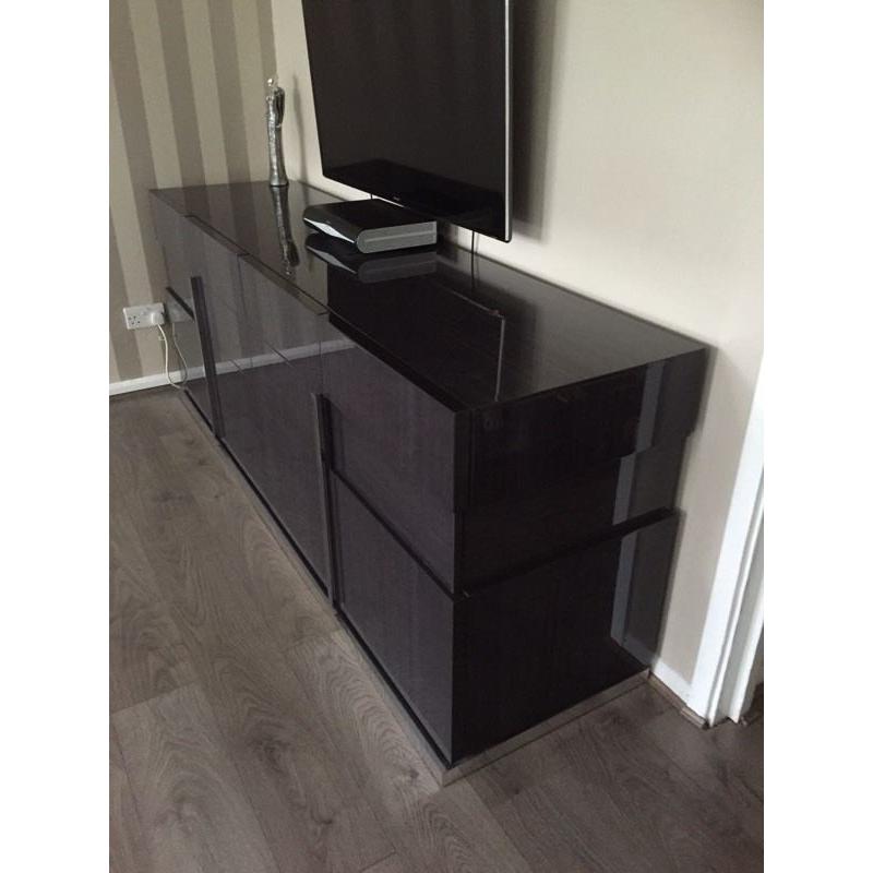 Sideboard high gloss grey/purple from Dansk Mustique range