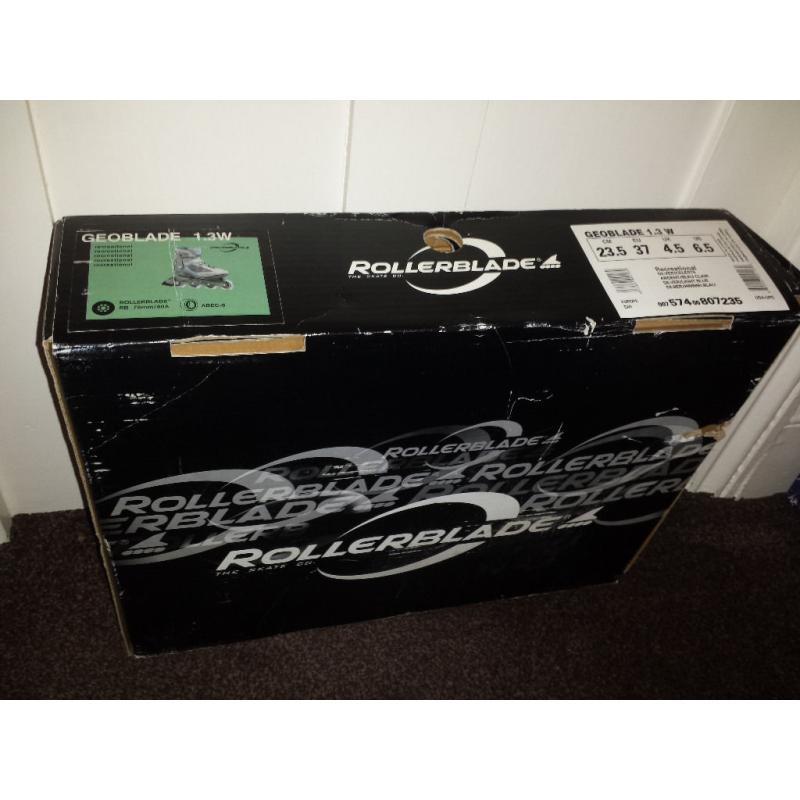 Geoblade 1.3W recreational rollerblades UK4.5 silver