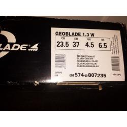 Geoblade 1.3W recreational rollerblades UK4.5 silver