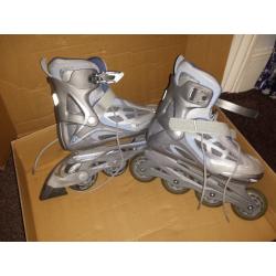 Geoblade 1.3W recreational rollerblades UK4.5 silver