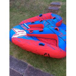 Delta Ho 4 , 4 man towable inflatable comes with pump and tow line