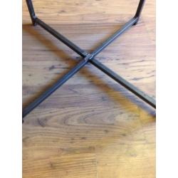 Heavy square metal tables