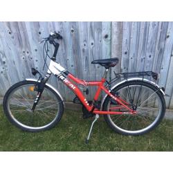 Bike 24"wheels red/white