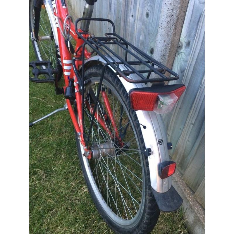 Bike 24"wheels red/white